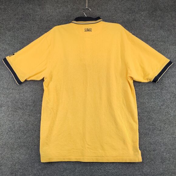 NCAA Men's 2000 Final Four Indianapolis Polo Shirt Yellow Medium Vintage Logo - Picture 5 of 15